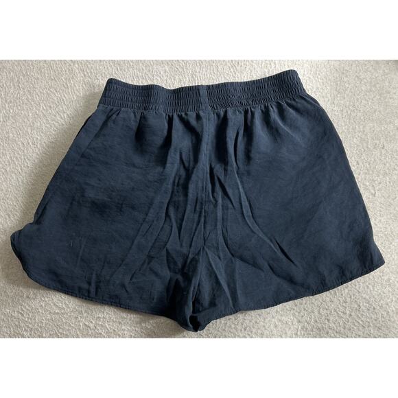 H&M Black Shorts Sz Small Elastic Waist Lightweight Pockets Modal Blend - Picture 4 of 4